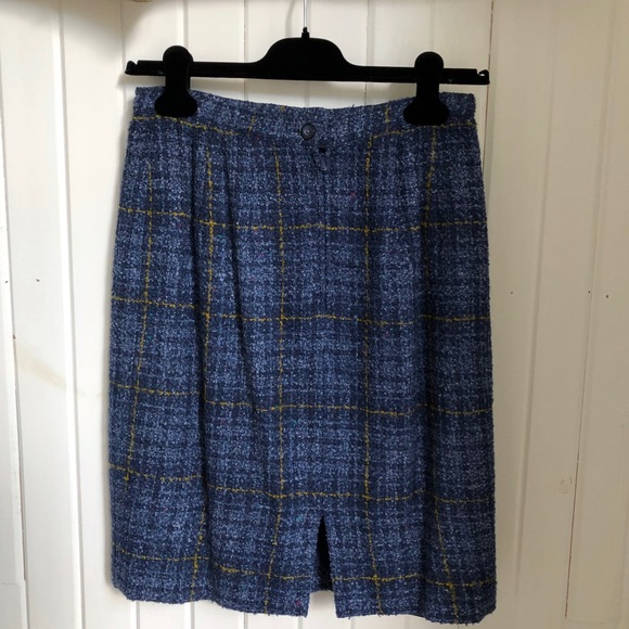 Vintage Simon Chang boucle skirt size 6 - Picture 2 of 3